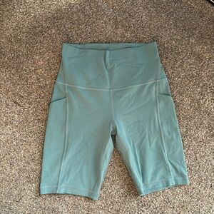 Lululemon Teal Biker Shorts
